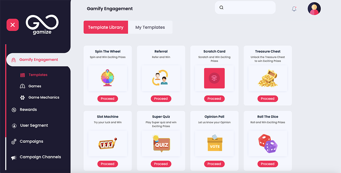 Gamize-Gamification-Templates